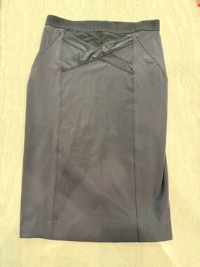 By Malene Birger Black Pencil Skirt with Subtle Panel Detail